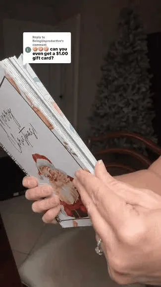 Christmas Gift Card Book